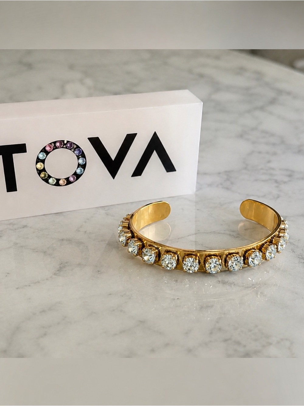 Tova Kelly cuff in soft pastel Aqua